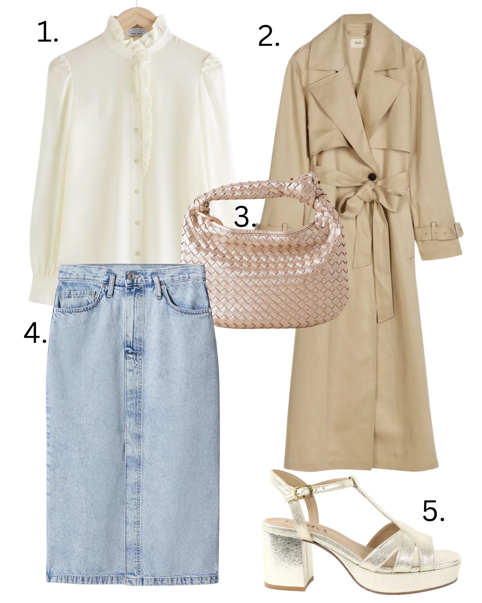 7 ways to wear your denim midi skirt